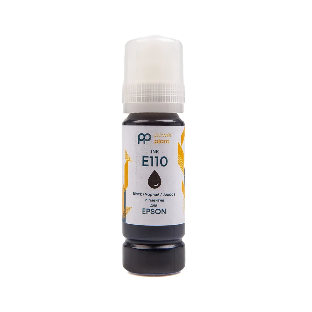 Чорнило PowerPlant для Epson E110 M1100/M1120 70г Black Pigment (PP110BP)