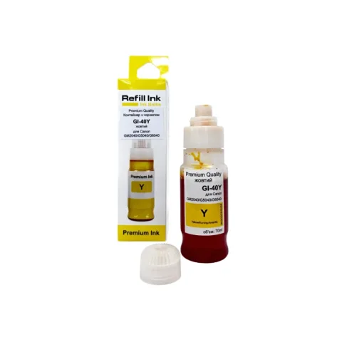 Чорнило Premium Quality Canon GI-40Y, 70ml, yelllow (70264918)