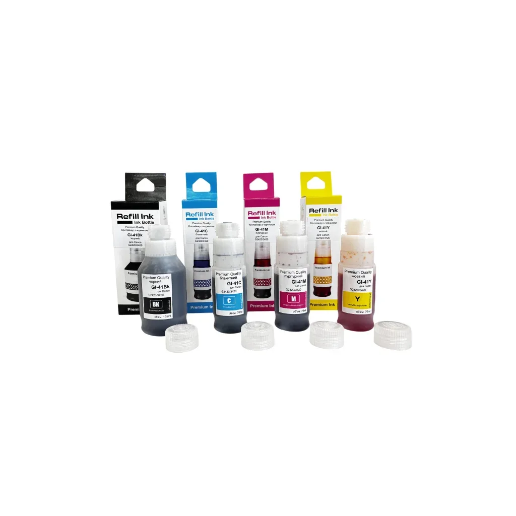 Чорнило Premium Quality Canon GI-41 SET B135ml, C/M/Y 70м (70264943)