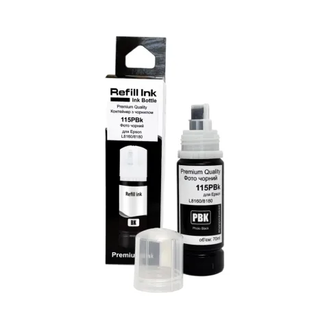 Чорнило Premium Quality Epson 115 70мл Photo Black C13T07D14A (70264907)
