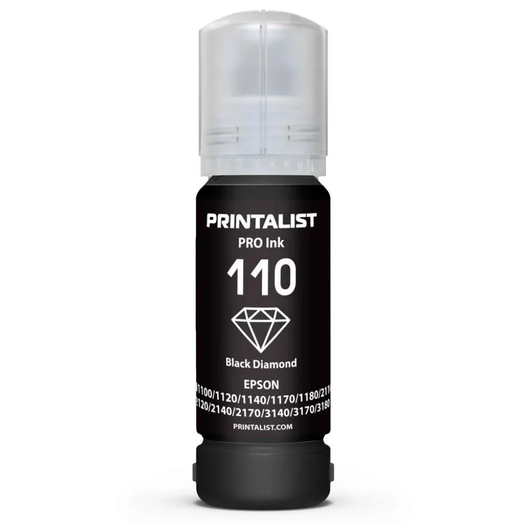 Чорнило Printalist Epson 110 M1100/M1120 70г Black Pigment (PL110BP)