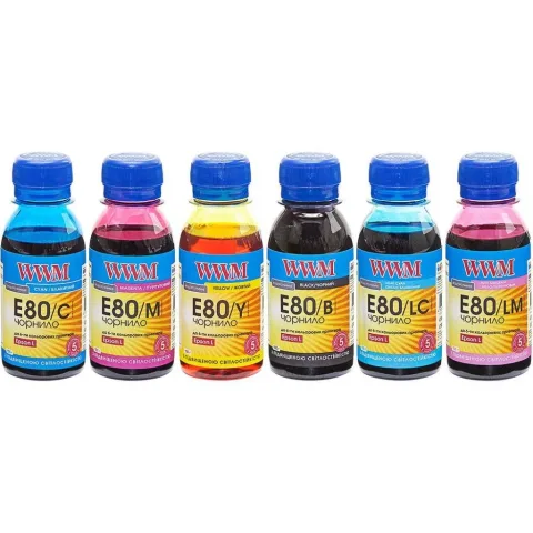 Чорнило WWM EPSON L800 B/Y/M/LM/LC 6х100г (E80SET-2)