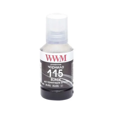 Чорнило WWM Epson L8160/L8180 140г Black Pigment (E115BP) KeyLock (E115BP-WWM)