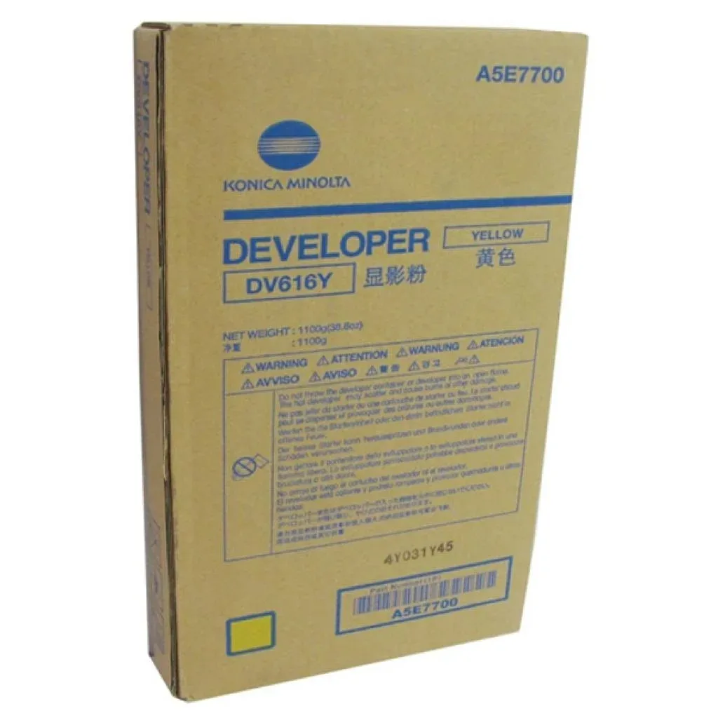 Девелопер Konica Minolta DV-616Y Yellow, для C1085ser. C6085ser. (A5E7700)
