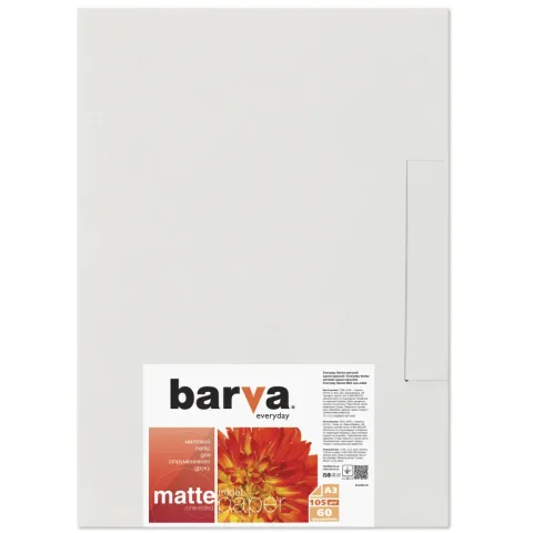 Фотопапір Barva A3 105г Everyday Matte, 60л (IP-AE105-315)