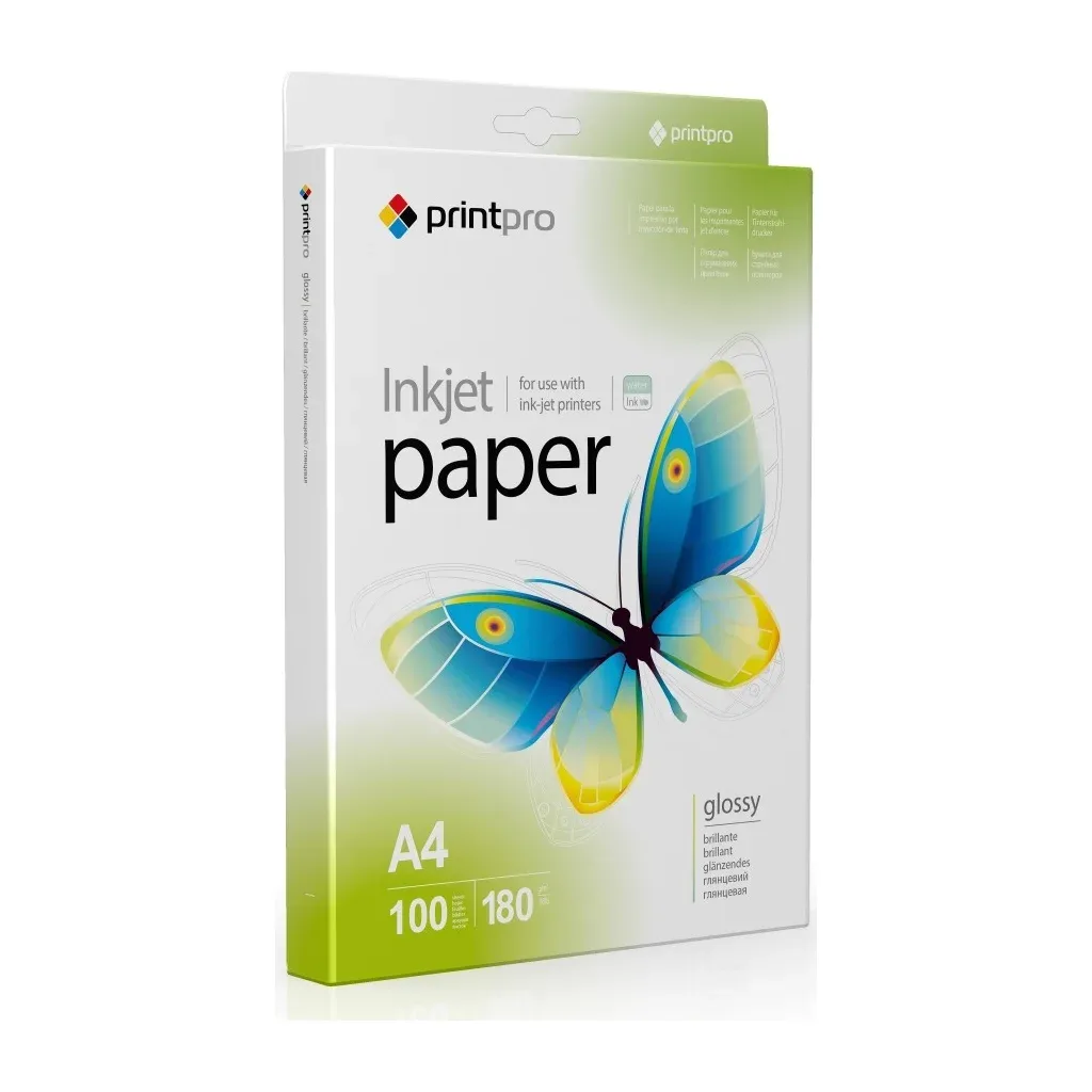 Фотопапір ColorWay A4 180г Glossy 100ст (PGE180100A4_OEM)