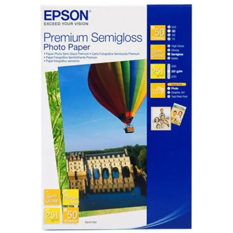 Фотопапір Epson 10x15 Premium Semigloss Photo (C13S041765)