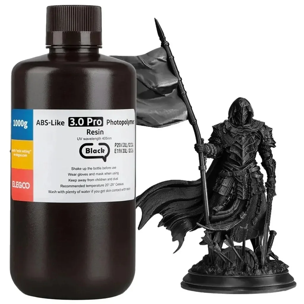 Фотополімерна смола ELEGOO Resin, ABS-like 3.0 pro 1кг, black (50.103.0233)