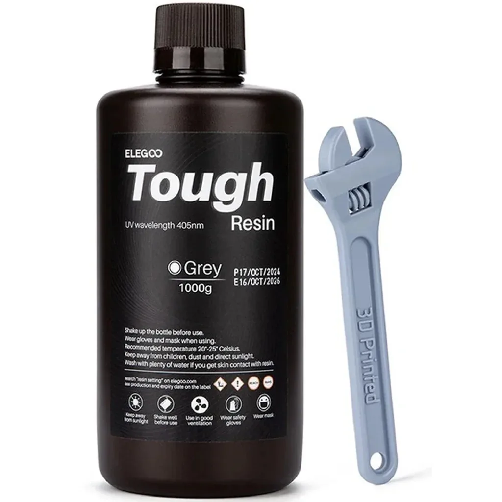 Фотополімерна смола ELEGOO Resin Tough grey 1кг (50.103.0274)