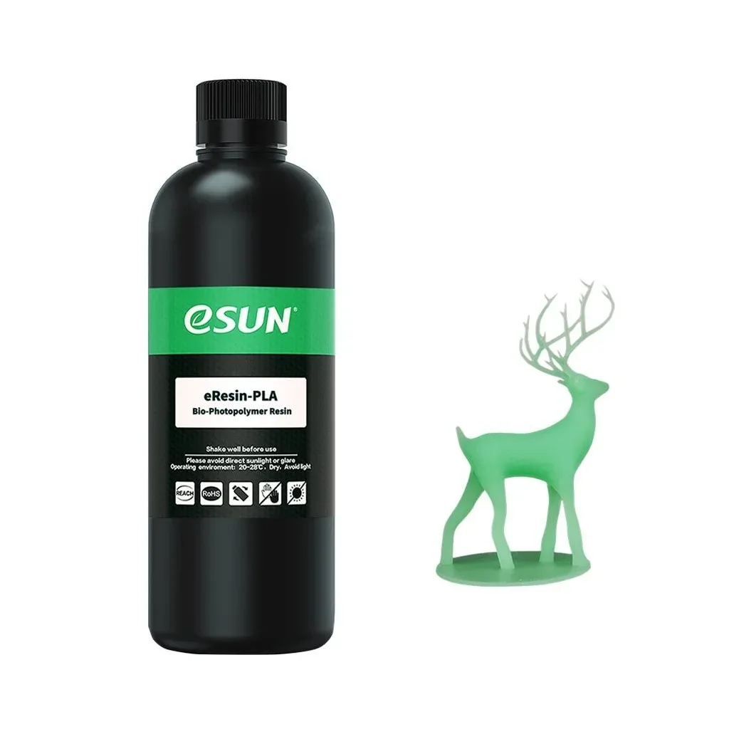 Фотополімерна смола eSUN eResin PLA UV/LCD Green 1kg (ERESIN-PLA-G1000G)