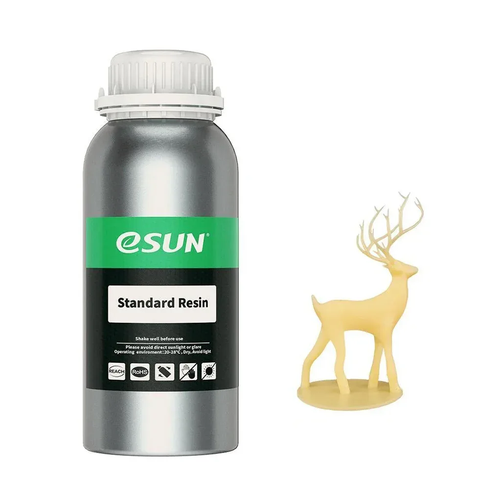Фотополімерна смола eSUN Resin standard UV/LCD Yellow 1kg (STANDARDRESIN-Y1000G)