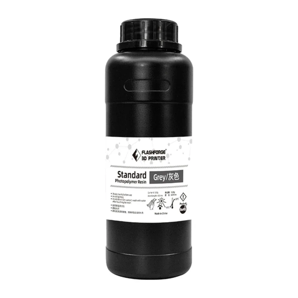 Фотополімерна смола Flashforge Resin Standart UV/LCD Grey 0,5kg (20001865001)
