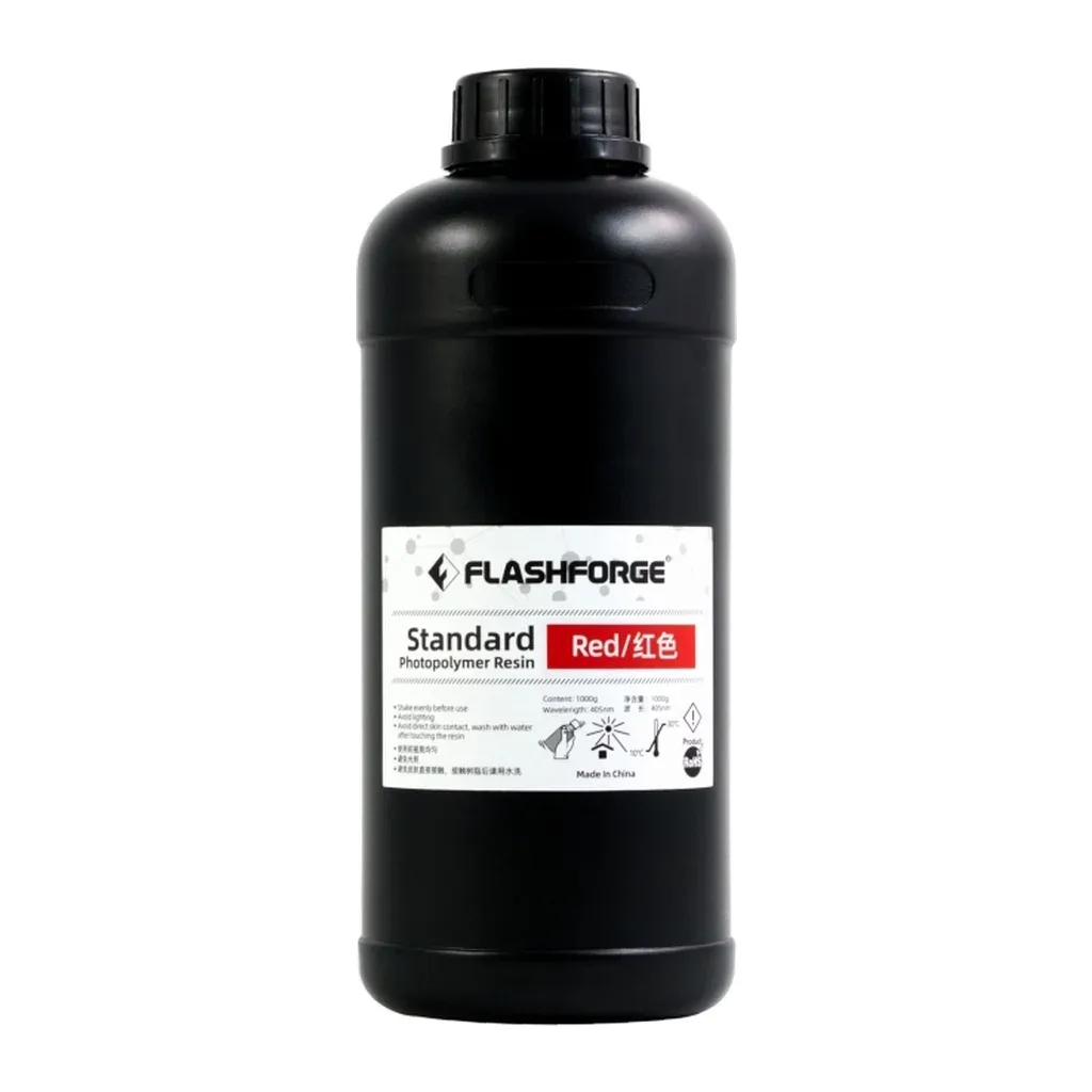 Фотополімерна смола Flashforge Resin Standart UV/LCD Red 1kg (20002086001)