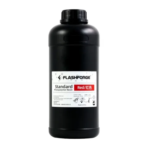 Фотополімерна смола Flashforge Resin Standart UV/LCD Red 1kg (20002086001)