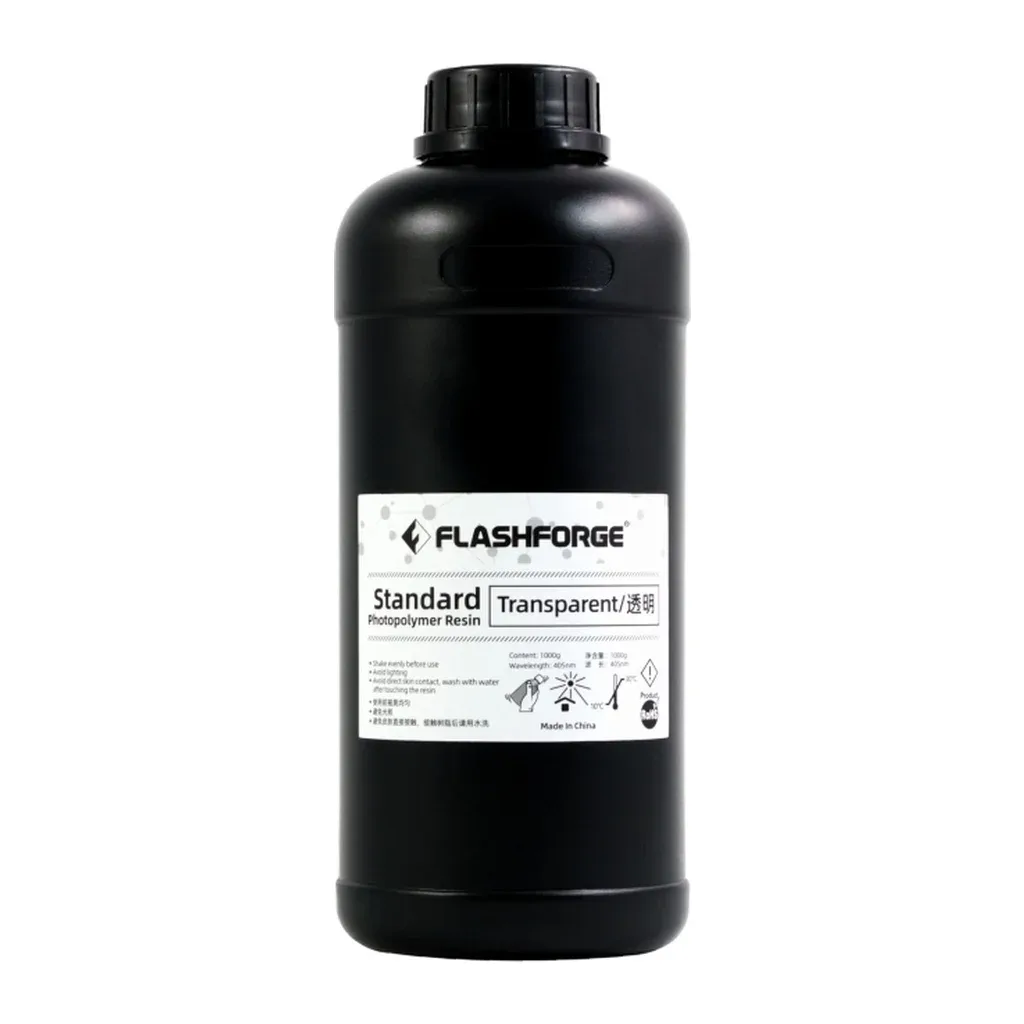 Фотополімерна смола Flashforge Resin Standart UV/LCD Transparent 1kg (20002087001)