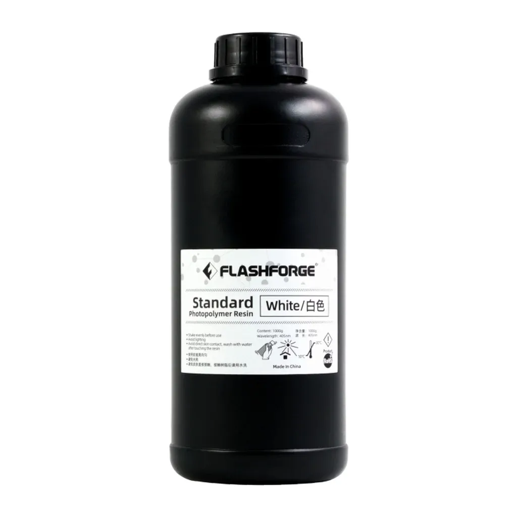 Фотополімерна смола Flashforge Resin Standart UV/LCD White 1kg (20002088001)
