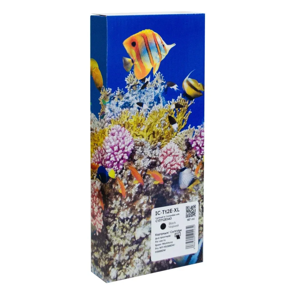 Картридж Barva Epson T12E black XL C13T12E140 10K (IC-T12E-XL)