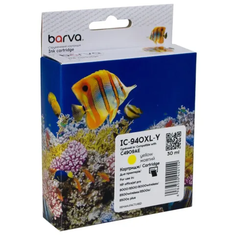 Картридж Barva HP 940XL (C4909AE) 1400 c, Yellow (IC-940XL-Y)
