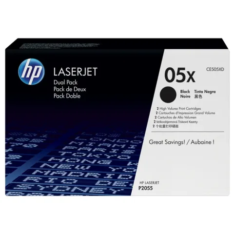 Картридж HP LJ  05XD P2055d/2055dn (2шт*CE505X) (CE505XD)