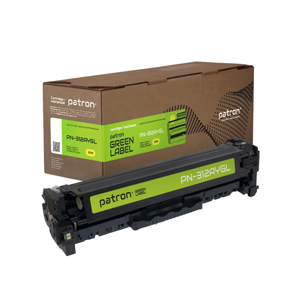 Картридж Patron HP 312A (CF382A) Green Label, Yellow (PN-312AYGL)