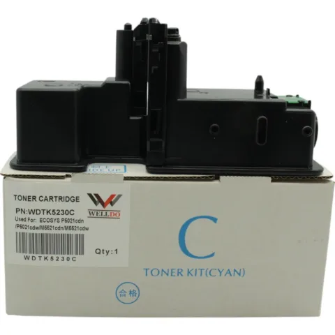 Картридж Welldo Kyocera TK-5230, Cyan, SAKATA, 2.2к (WDTK5230C)