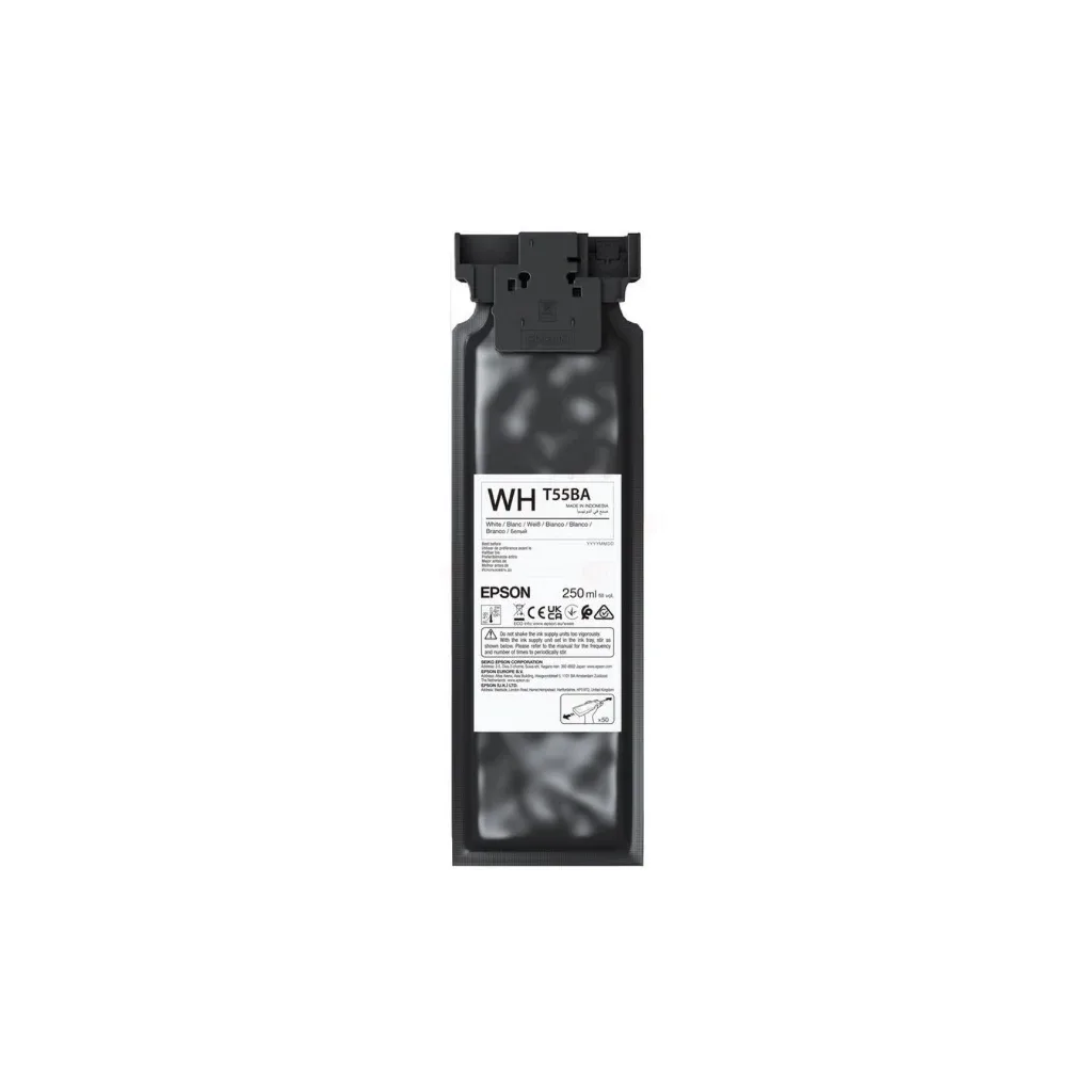 Контейнер з чорнилом Epson T55B UltraChrome DG2 White 250ml (C13T55BA00)
