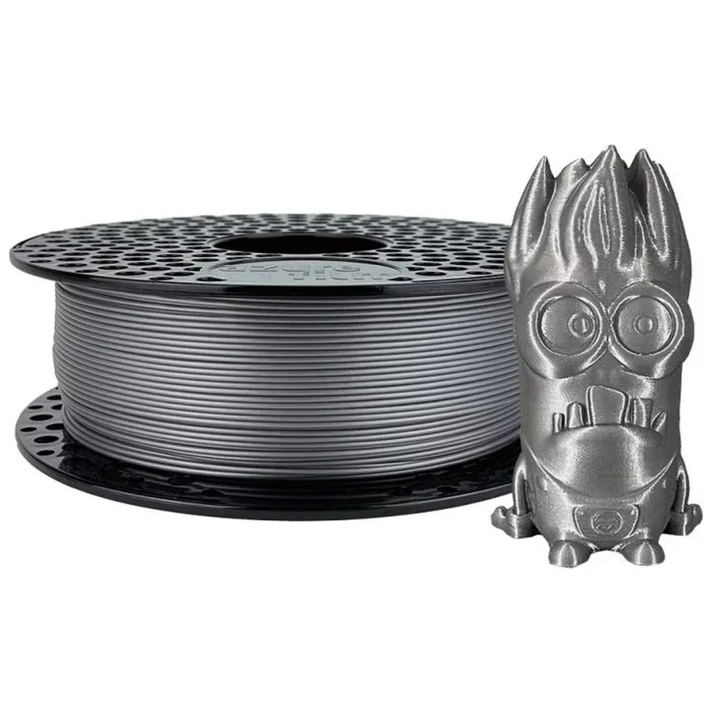Пластик для 3D-принтера AzureFilm PLA SILK 1,75mm 1kg Silver (FL171-9007)