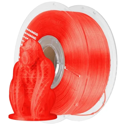 Пластик для 3D-принтера AzureFilm PLA Transparent 1,75mm 1kg RED (FP171-3020T)