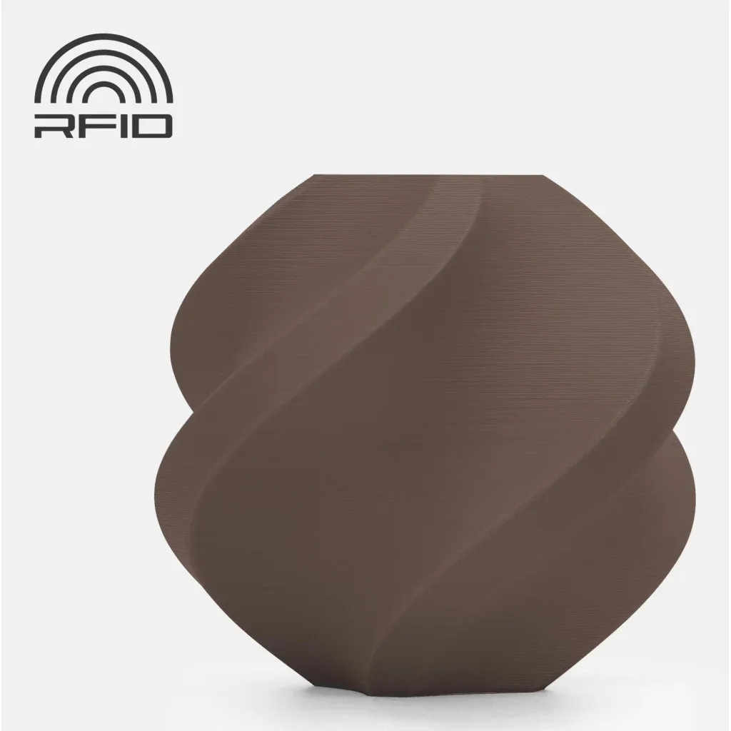 Пластик для 3D-принтера Bambu Lab PLA Matte 1kg, 1.75mm, Brown, Dark, 11801, Refill (6975337037316)