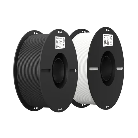 Пластик для 3D-принтера Creality PLA 2x1кг, 1.75мм, white+black (3301010337)