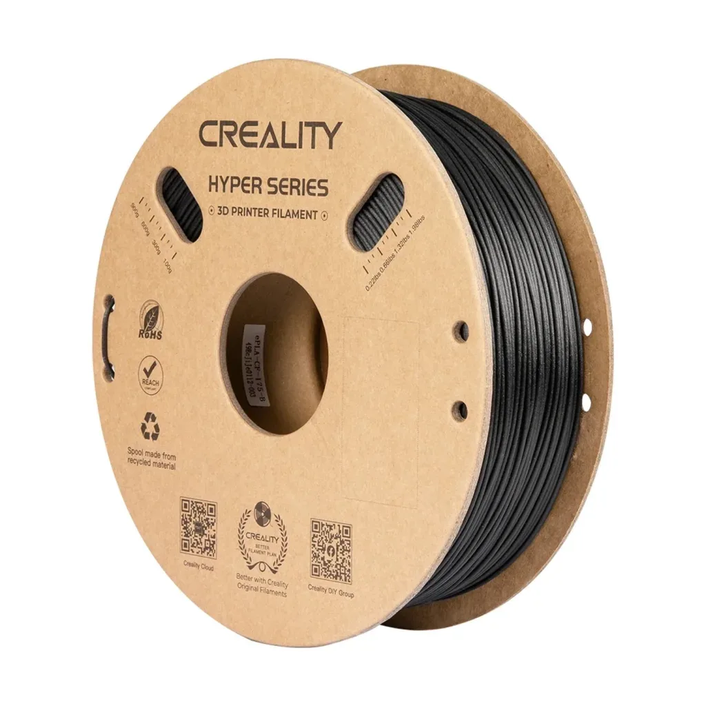 Пластик для 3D-принтера Creality PLA-CF 1кг, 1.75мм, black (3301060015)