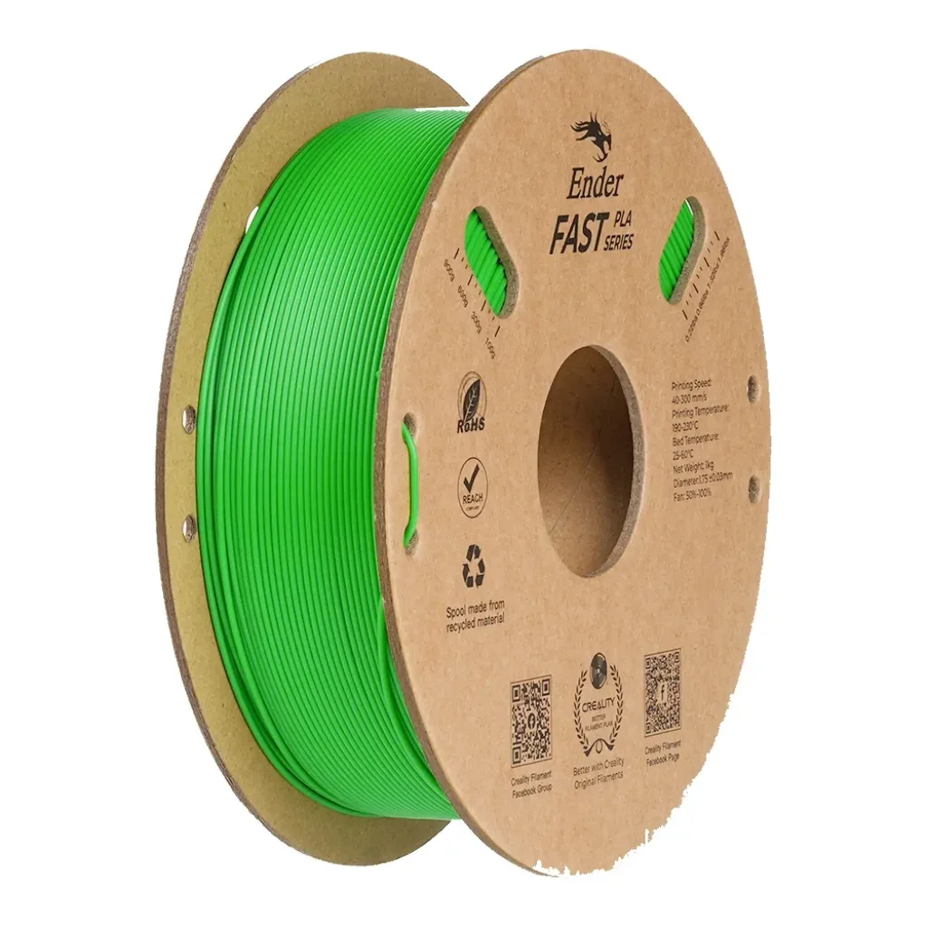 Пластик для 3D-принтера Creality PLA Fast, Ender, 1.75mm, green, 1kg (3301010429)