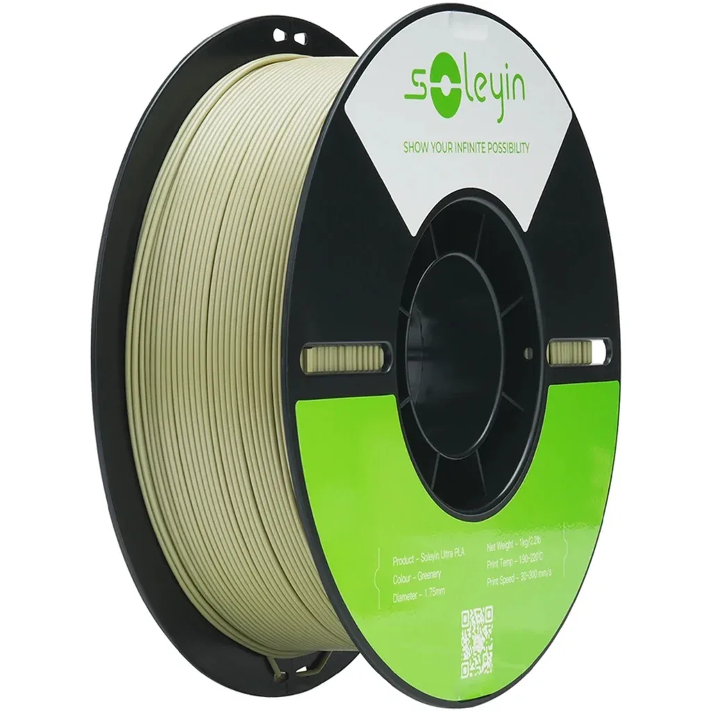 Пластик для 3D-принтера Creality Soleyin PLA ULTRA 1кг, 1.75мм, green (3301010604)