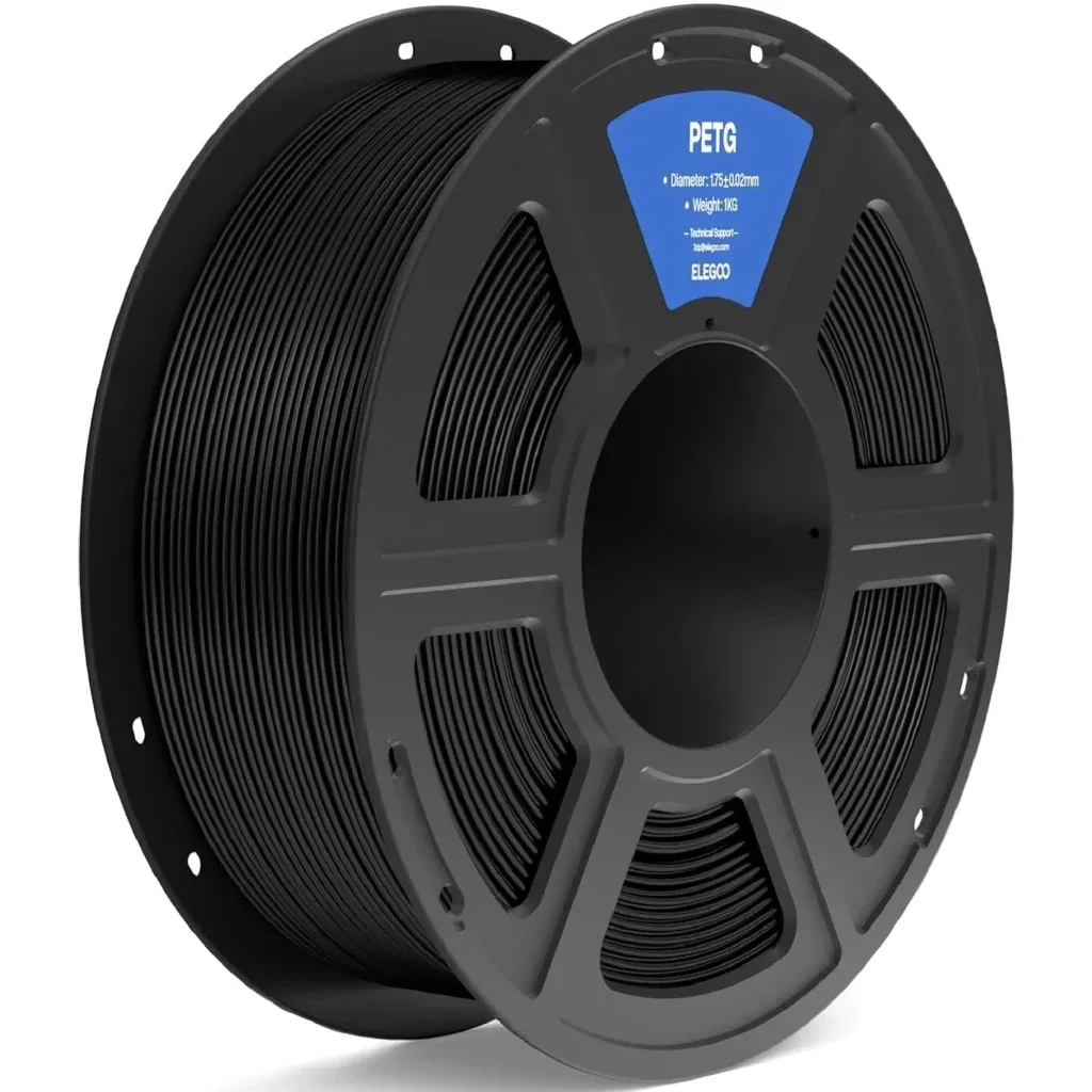 Пластик для 3D-принтера ELEGOO PETG 1кг, 1.75мм, black (50.203.0385)