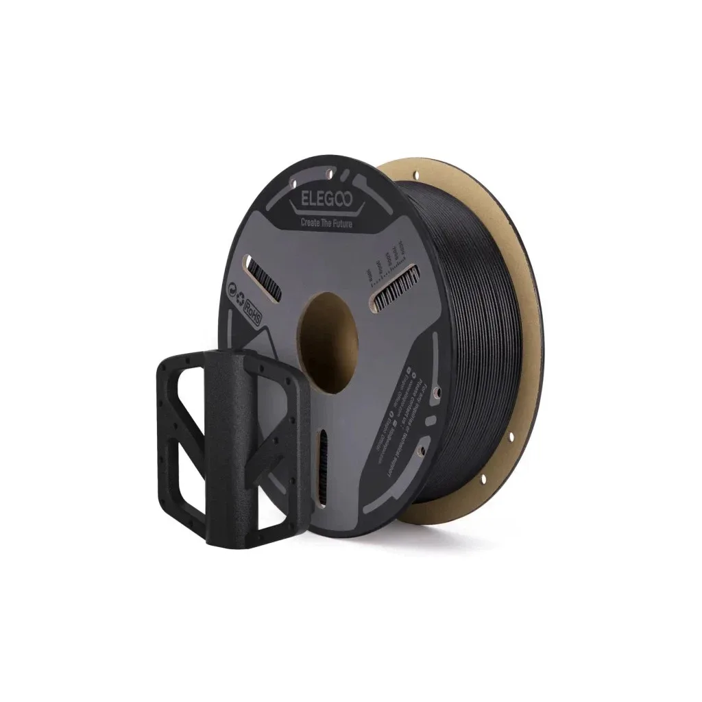 Пластик для 3D-принтера ELEGOO PETG-GF 1кг, 1.75мм, black, fiberglass (50.203.0636)