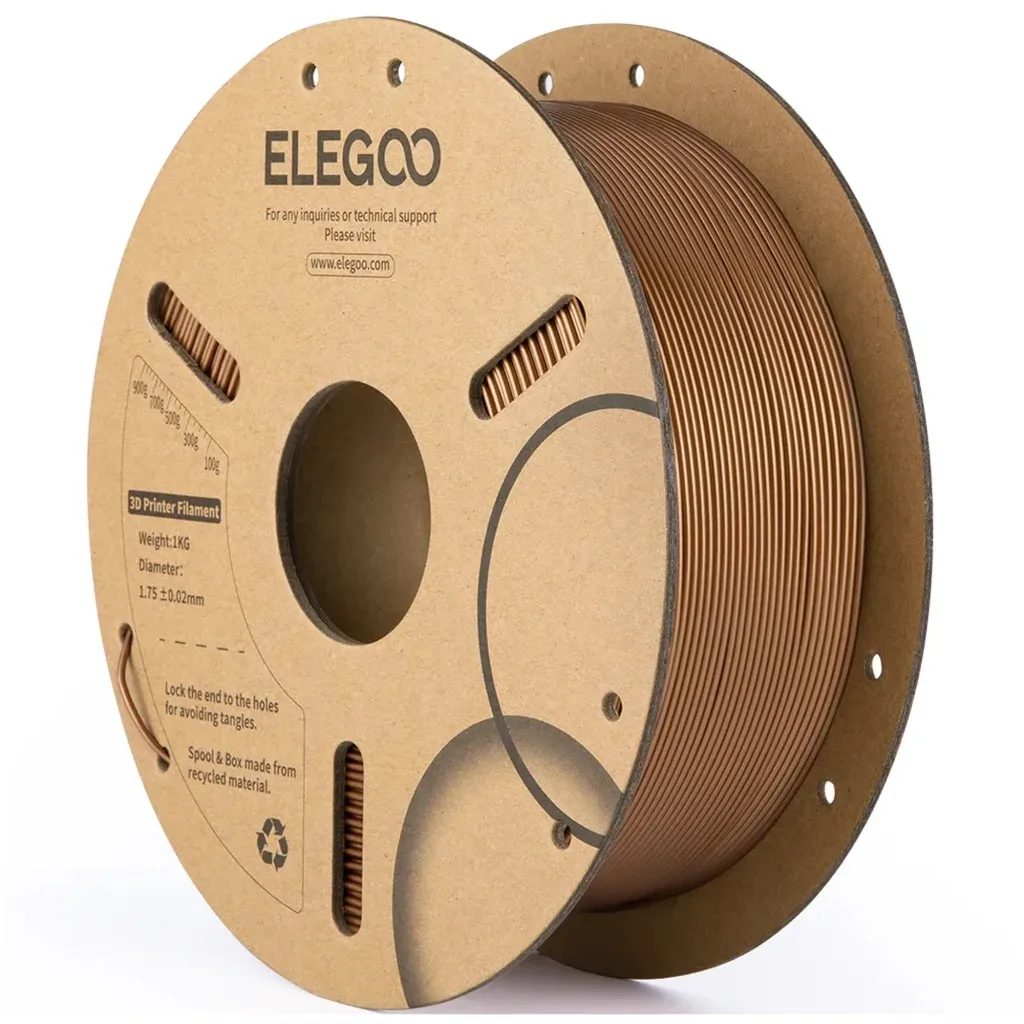Пластик для 3D-принтера ELEGOO PLA 1кг, 1.75мм, bronze (50.203.0465)