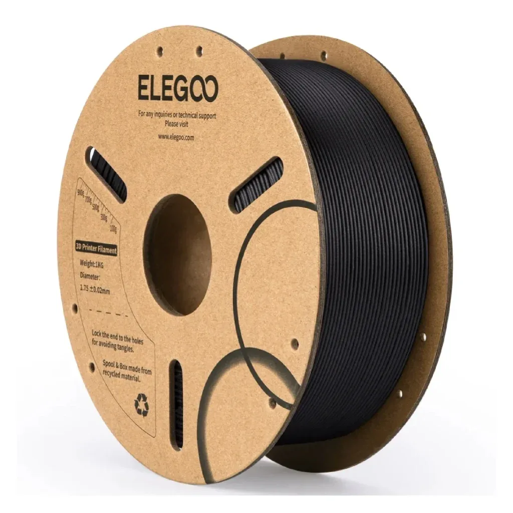 Пластик для 3D-принтера ELEGOO PLA-CF 1кг, 1.75мм, black (50.203.0464)