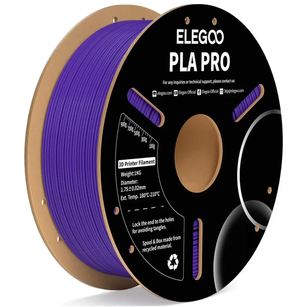 Пластик для 3D-принтера ELEGOO PLA PRO 1кг, 1.75мм, purple (50.203.0196)