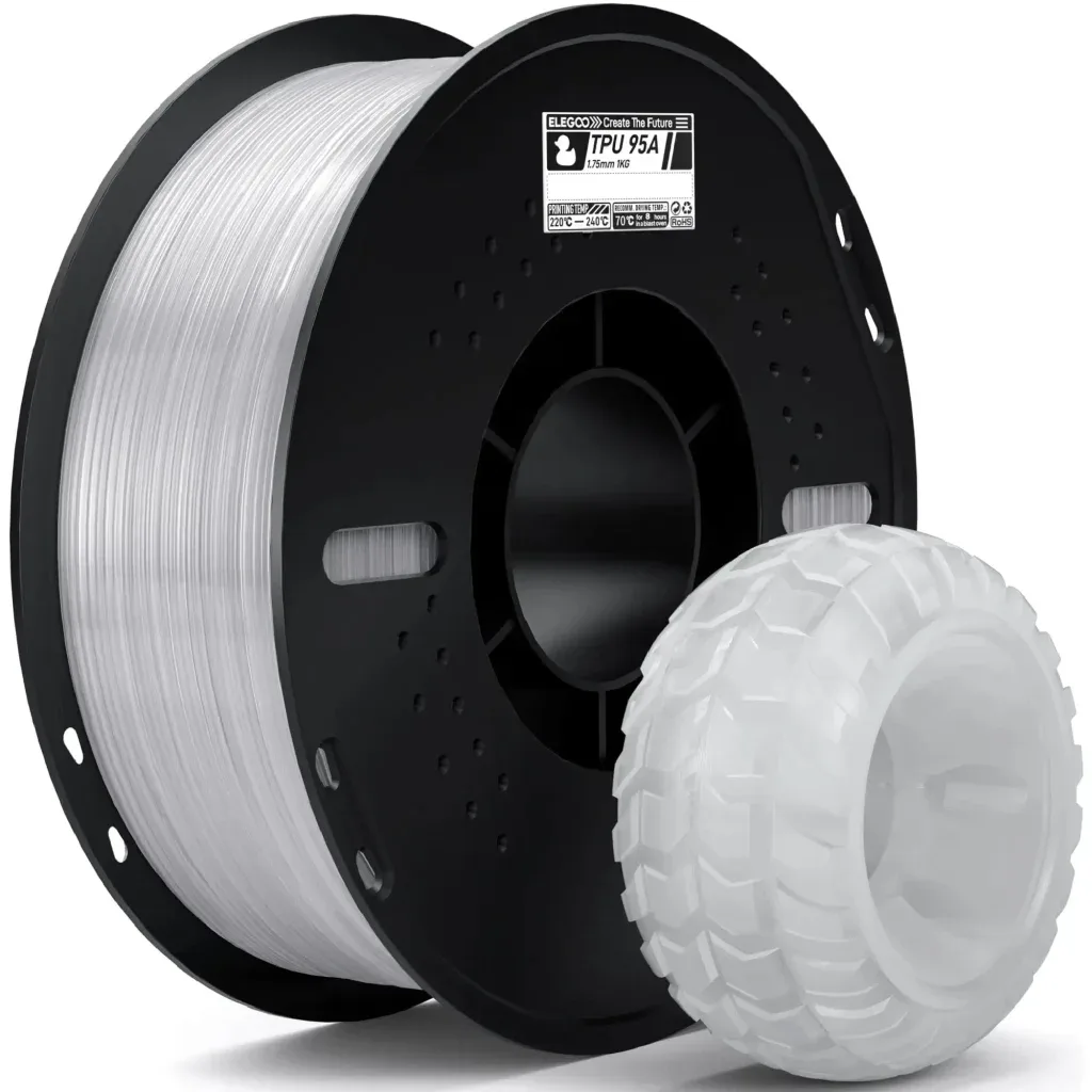 Пластик для 3D-принтера ELEGOO TPU 1.75мм, 1кг, transparent (50.203.0569)