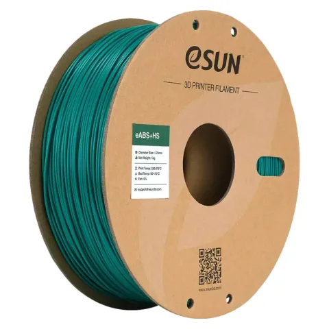 Пластик для 3D-принтера eSUN eABS+HS 1кг, 1.75мм, GREEN (EABS+HS-P175G1)