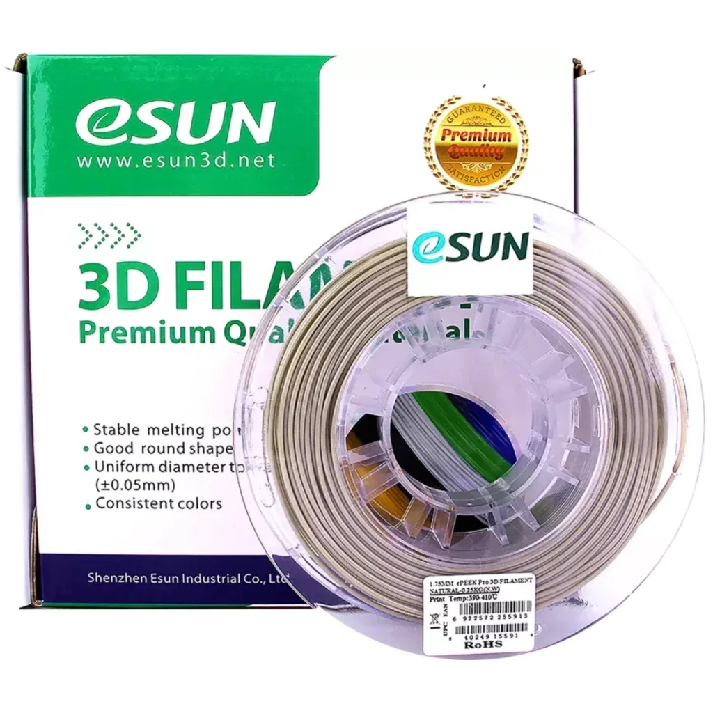 Пластик для 3D-принтера eSUN ePEEK PRO1,75mm 0,25kg Natural (EPEEKPRO175N025)