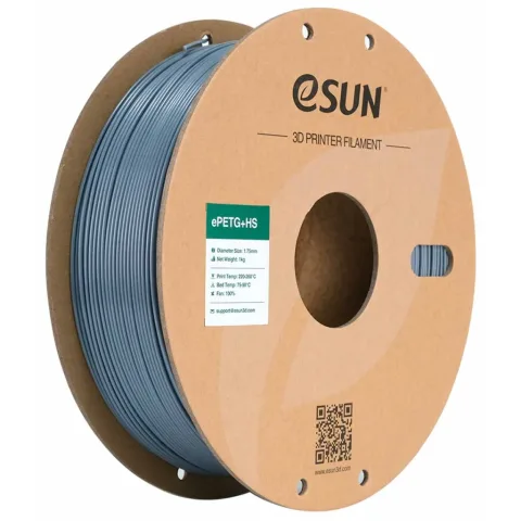 Пластик для 3D-принтера eSUN ePETG+HIGH SPEED 1,75mm 1kg GREY (EPETG+HS-P175SH1)