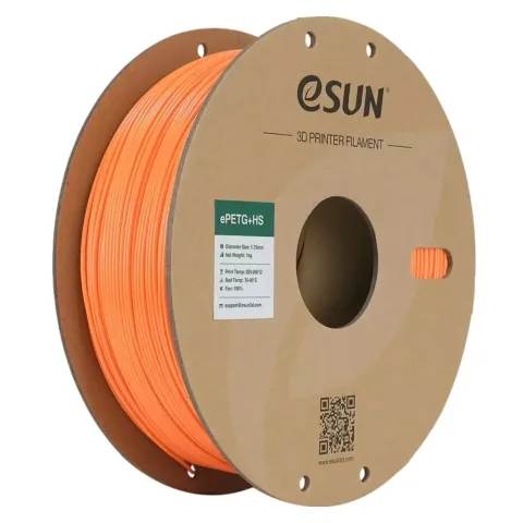 Пластик для 3D-принтера eSUN ePETG+HIGH SPEED 1,75mm 1kg SOLID ORANGE (EPETG+HS-P175SO1)