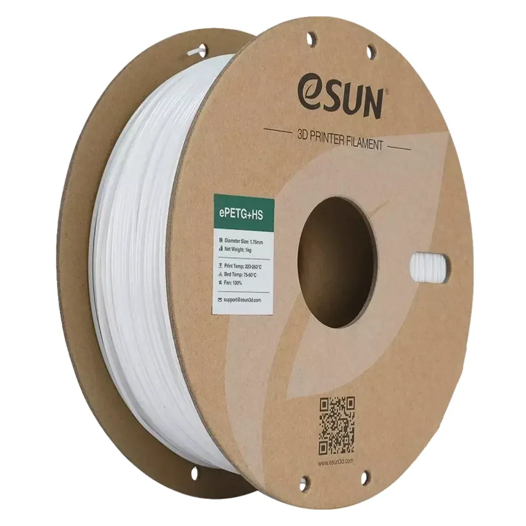 Пластик для 3D-принтера eSUN ePETG+HIGH SPEED 1,75mm 1kg WHITE (EPETG+HS-P175SW1)