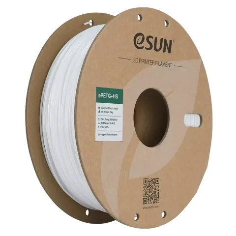 Пластик для 3D-принтера eSUN ePETG+HIGH SPEED 1,75mm 1kg WHITE (EPETG+HS-P175SW1)