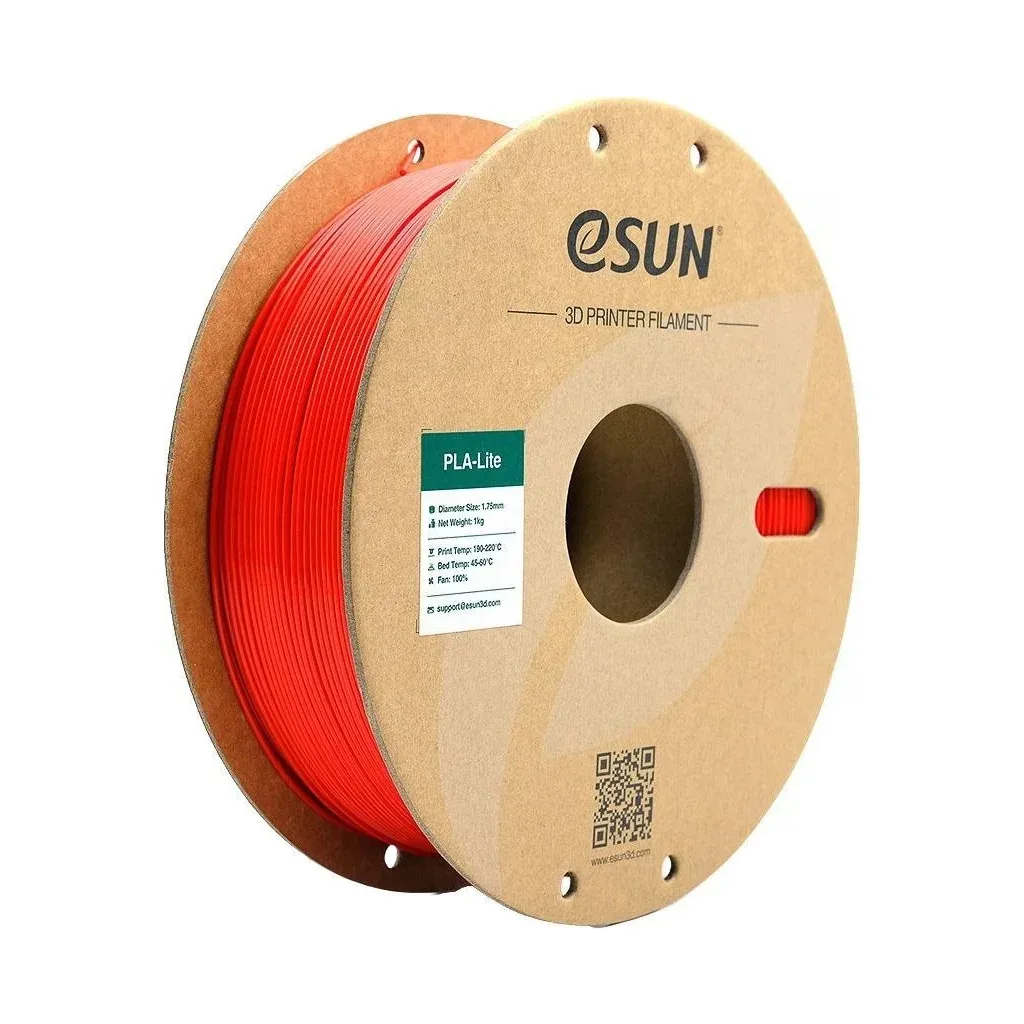 Пластик для 3D-принтера eSUN ePLA-LITE 1,75mm 1kg Red (EPLA-LITE-P175R1)