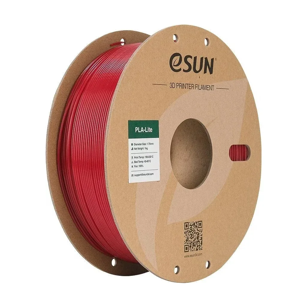 Пластик для 3D-принтера eSUN ePLA-LITE 1,75mm 1kg Red Fire Engine (EPLA-LITE-P175FR1)