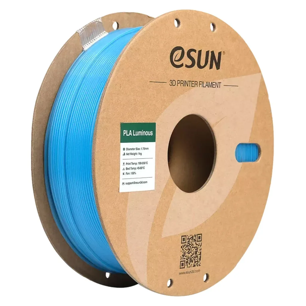 Пластик для 3D-принтера eSUN ePLA-LUMINOUS 1,75mm 1kg BLUE (EPLA-LUMINOUS175LU1)