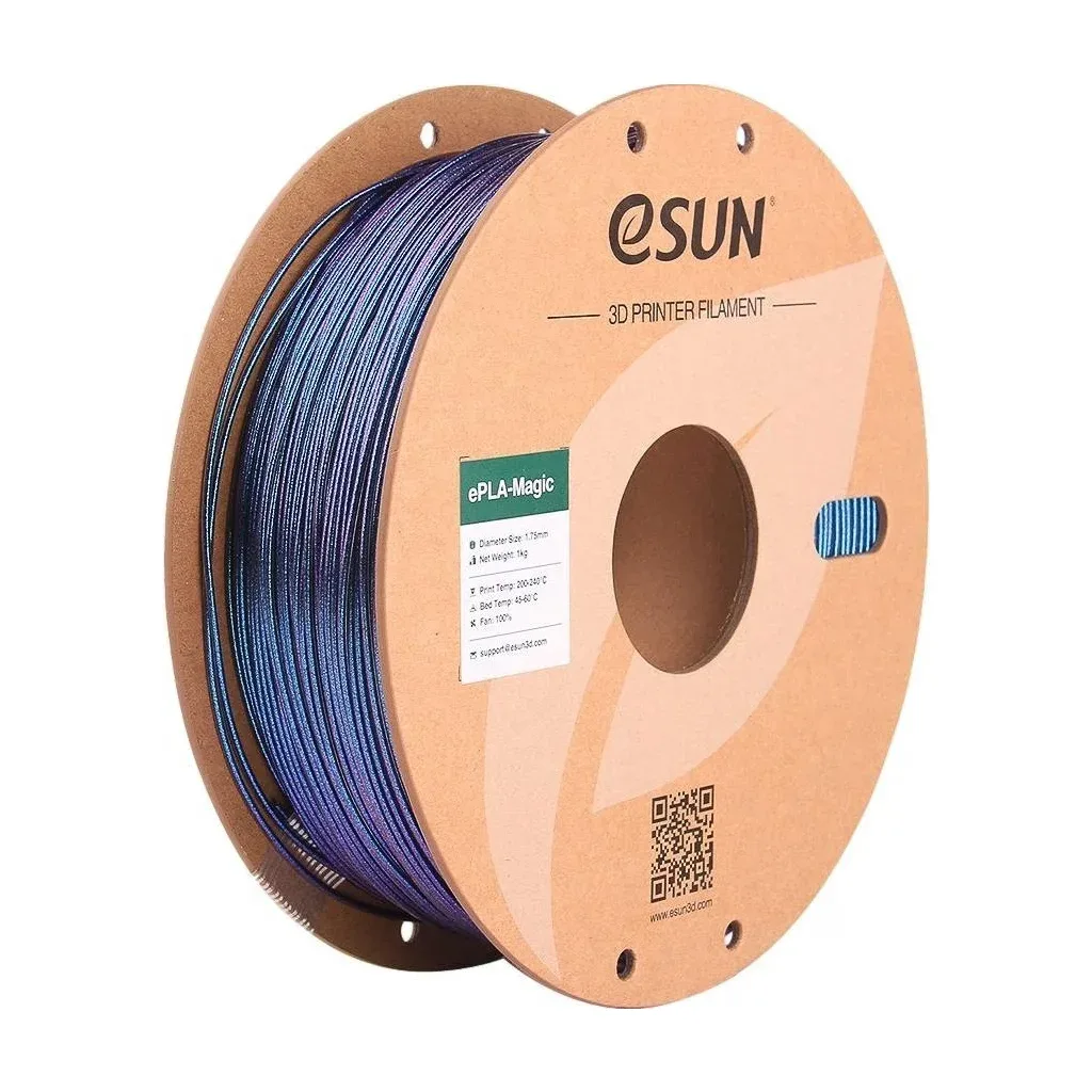 Пластик для 3D-принтера eSUN ePLA-Magic Dark Twinkling 1,75mm 1kg BLUE (EPLA-MAGIC-P175DTU1)