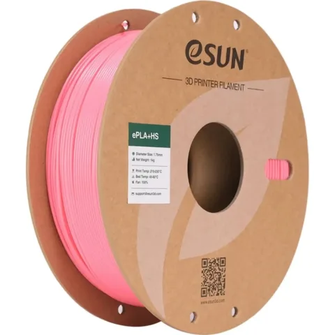 Пластик для 3D-принтера eSUN ePLA+HS, 1,75мм, 1кг, pink (EPLA+HS-P175P1)